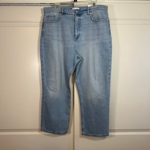 Loft High Rise Straight Jeans in Authentic Vintage Mid Wash 33P/16S - NEW - Picture 4 of 9